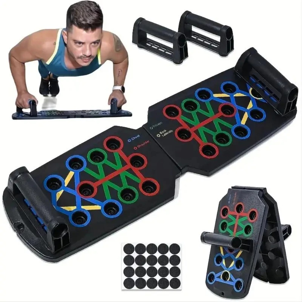 持ち運び可能な多機能プッシュアップボードセット。ハンドル付き - Push Up Board のレビューと価格